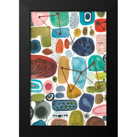 Bliss III Black Modern Wood Framed Art Print by Warrick, Cheryl