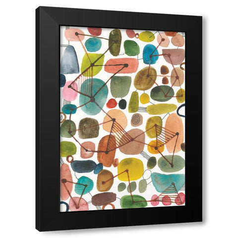 Bliss IV Black Modern Wood Framed Art Print by Warrick, Cheryl