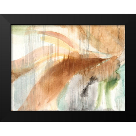 Desert Spring Black Modern Wood Framed Art Print by Nai, Danhui