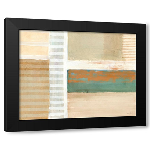 A Sort of View Black Modern Wood Framed Art Print with Double Matting by Nai, Danhui