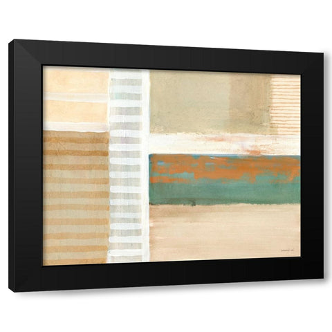 A Sort of View Black Modern Wood Framed Art Print by Nai, Danhui