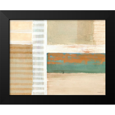 A Sort of View Black Modern Wood Framed Art Print by Nai, Danhui