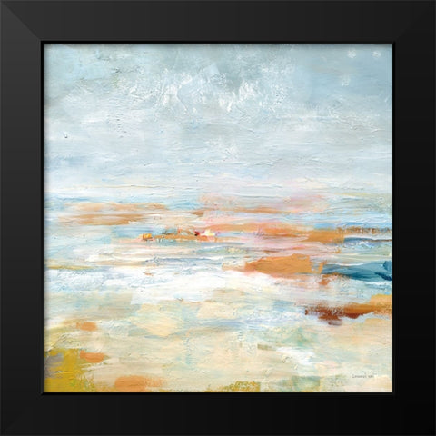 To the Sea Black Modern Wood Framed Art Print by Nai, Danhui