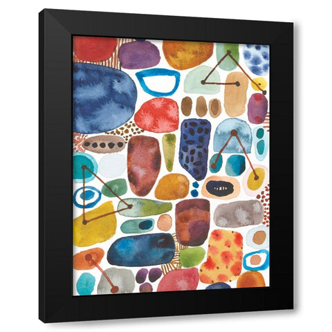 Alchemy II Black Modern Wood Framed Art Print with Double Matting by Warrick, Cheryl