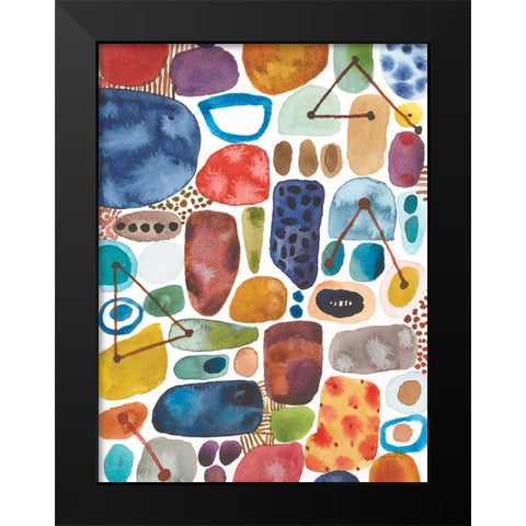 Alchemy II Black Modern Wood Framed Art Print by Warrick, Cheryl