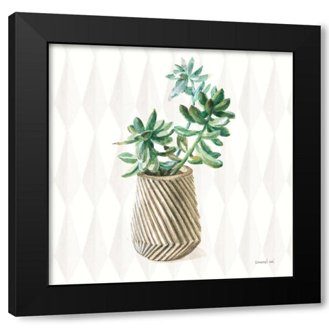 Desert Greenhouse X Sq Black Modern Wood Framed Art Print with Double Matting by Nai, Danhui