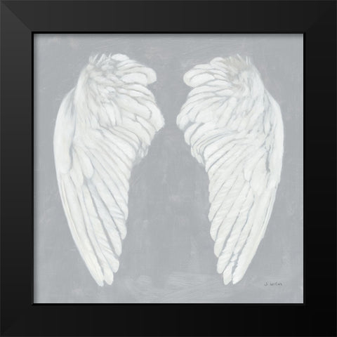 Wings I on Gray Flipped Black Modern Wood Framed Art Print by Wiens, James