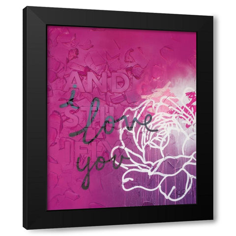 And Still I Fly Black Modern Wood Framed Art Print with Double Matting by Youngstrom, Kent