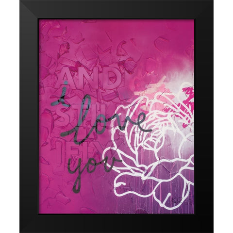 And Still I Fly Black Modern Wood Framed Art Print by Youngstrom, Kent