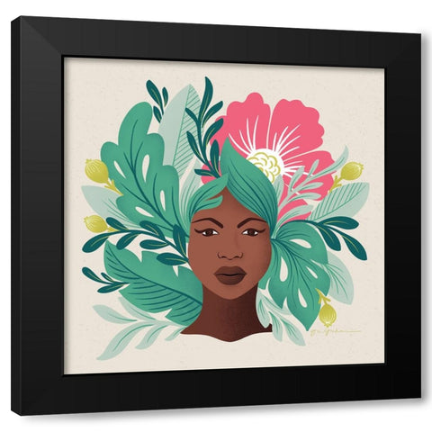 Lush Life VI Black Modern Wood Framed Art Print with Double Matting by Graham, Gia