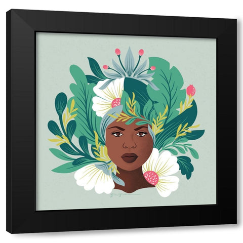 Lush Life VII Black Modern Wood Framed Art Print by Graham, Gia