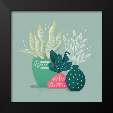 Lush Life VIII Black Modern Wood Framed Art Print by Graham, Gia