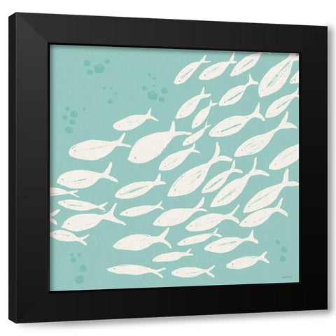 Seaside Style VII Black Modern Wood Framed Art Print with Double Matting by Tavoletti, Anne