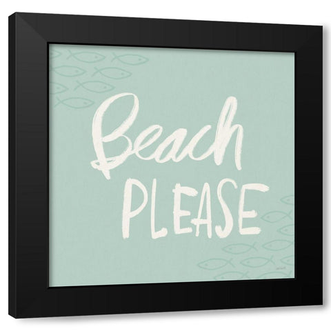 Seaside Style XVI Black Modern Wood Framed Art Print with Double Matting by Tavoletti, Anne