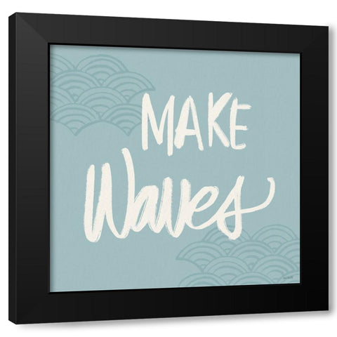 Seaside Style XVII Black Modern Wood Framed Art Print with Double Matting by Tavoletti, Anne