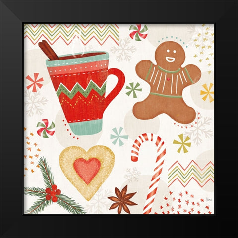 Sweet Treats II Black Modern Wood Framed Art Print by Charron, Veronique