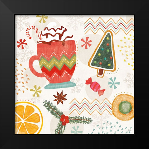 Sweet Treats IV Black Modern Wood Framed Art Print by Charron, Veronique