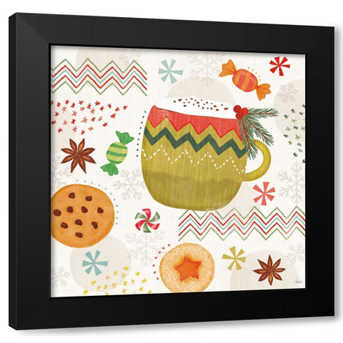 Sweet Treats V Black Modern Wood Framed Art Print with Double Matting by Charron, Veronique