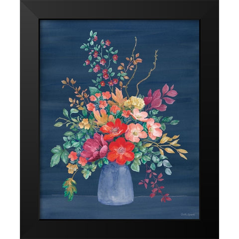 Floral Drama II Black Modern Wood Framed Art Print by Grove, Beth
