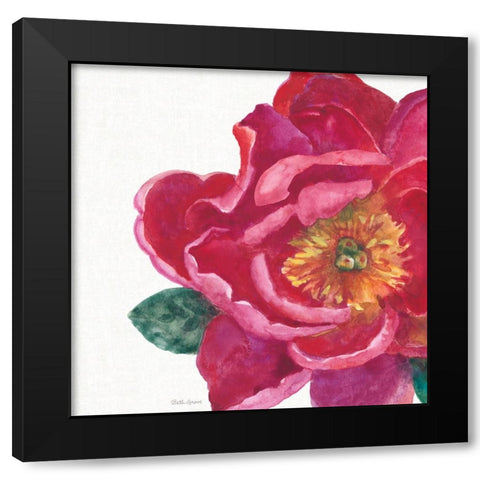 Floral Drama IX Black Modern Wood Framed Art Print by Grove, Beth