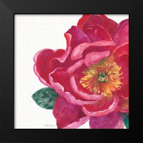 Floral Drama IX Black Modern Wood Framed Art Print by Grove, Beth