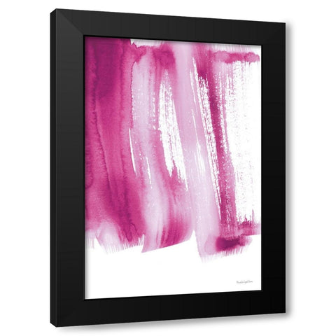 Bold Neon I Black Modern Wood Framed Art Print with Double Matting by Charro, Mercedes Lopez