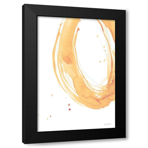 Bold Neon II Black Modern Wood Framed Art Print with Double Matting by Charro, Mercedes Lopez
