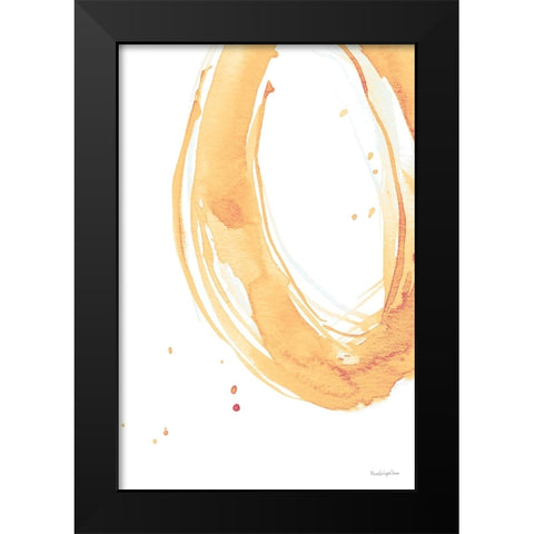 Bold Neon II Black Modern Wood Framed Art Print by Charro, Mercedes Lopez