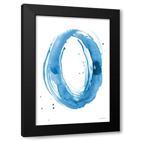 Bold Neon III Black Modern Wood Framed Art Print with Double Matting by Charro, Mercedes Lopez