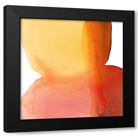 Bright Swishes II Black Modern Wood Framed Art Print with Double Matting by Rhue, Piper