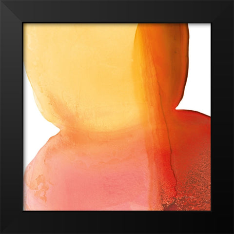 Bright Swishes II Black Modern Wood Framed Art Print by Rhue, Piper