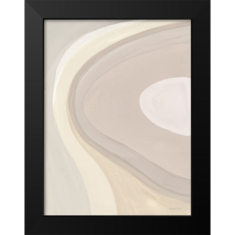 In the Groove II Neutral Black Modern Wood Framed Art Print by Nai, Danhui