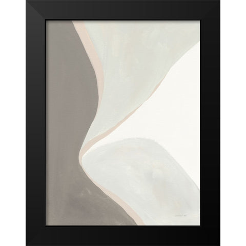 Retro Abstract III Neutral Black Modern Wood Framed Art Print by Nai, Danhui