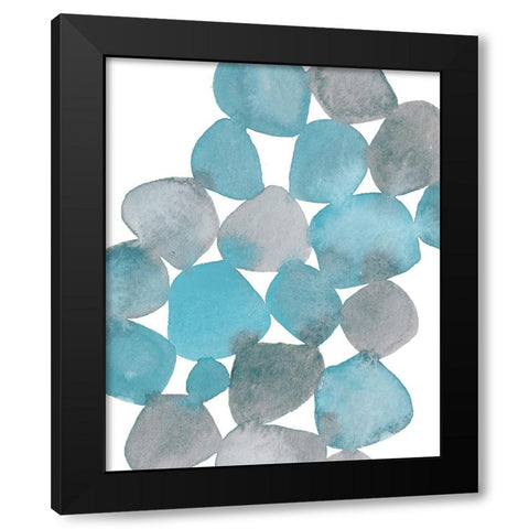 Boho Beautiful I Blue Black Modern Wood Framed Art Print with Double Matting by Hershey, Moira