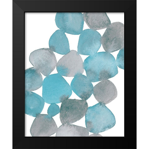 Boho Beautiful I Blue Black Modern Wood Framed Art Print by Hershey, Moira