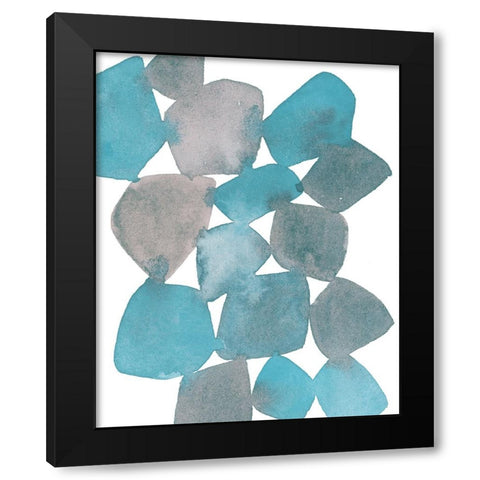 Boho Beautiful II Blue Black Modern Wood Framed Art Print with Double Matting by Hershey, Moira