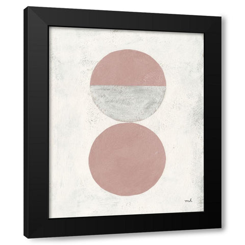 Colorful Orbs I Black Modern Wood Framed Art Print with Double Matting by Hershey, Moira