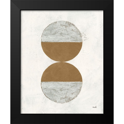 Colorful Orbs III Black Modern Wood Framed Art Print by Hershey, Moira