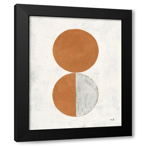 Colorful Orbs IV Black Modern Wood Framed Art Print by Hershey, Moira