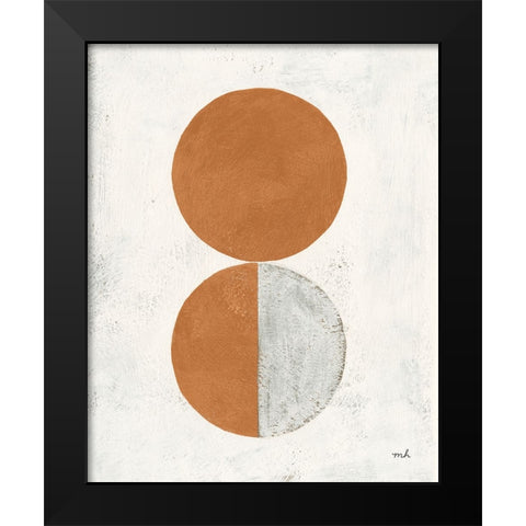 Colorful Orbs IV Black Modern Wood Framed Art Print by Hershey, Moira