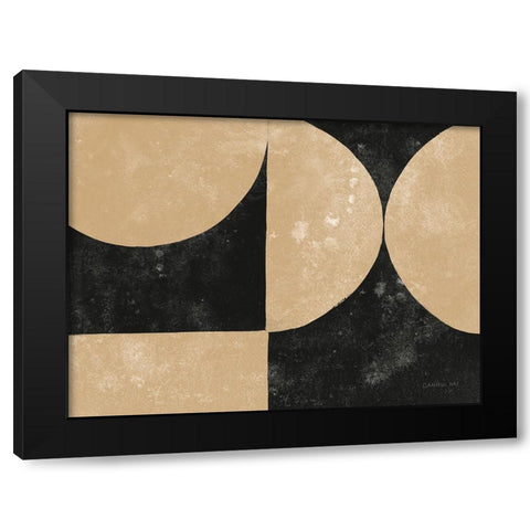 Strand VI BT Black Modern Wood Framed Art Print with Double Matting by Nai, Danhui