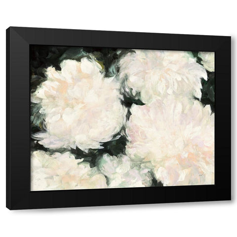 Blushing Summer I on Black Black Modern Wood Framed Art Print by Purinton, Julia