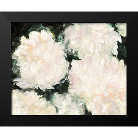 Blushing Summer I on Black Black Modern Wood Framed Art Print by Purinton, Julia