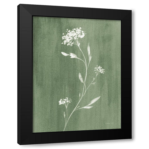 Simple Nature IV Sage Black Modern Wood Framed Art Print by Nai, Danhui