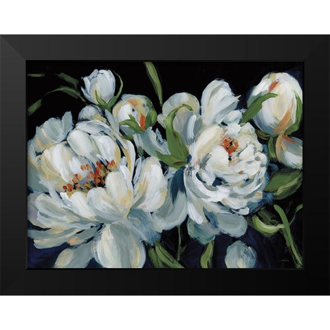 Peony Season I Black Modern Wood Framed Art Print by Pete, Katrina