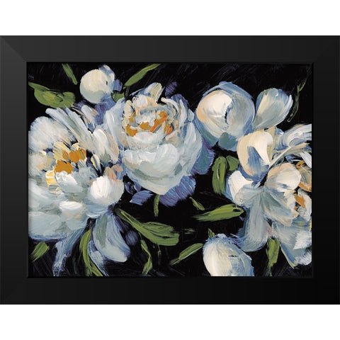 Peony Season II Black Modern Wood Framed Art Print by Pete, Katrina