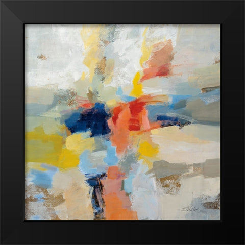 Island Fiesta Black Modern Wood Framed Art Print by Vassileva, Silvia