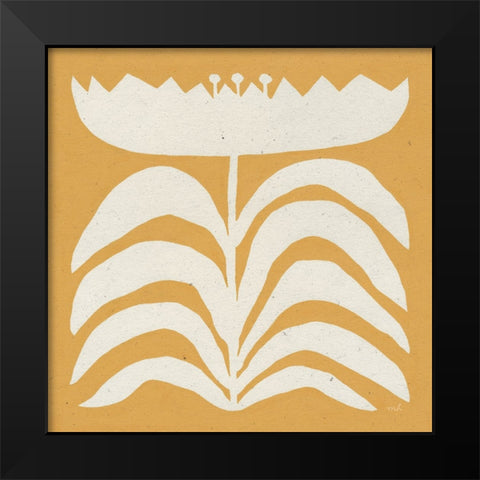 Delighted II Yellow Black Modern Wood Framed Art Print by Hershey, Moira