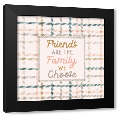 Festive Friendsgiving V Black Modern Wood Framed Art Print by Marshall, Laura