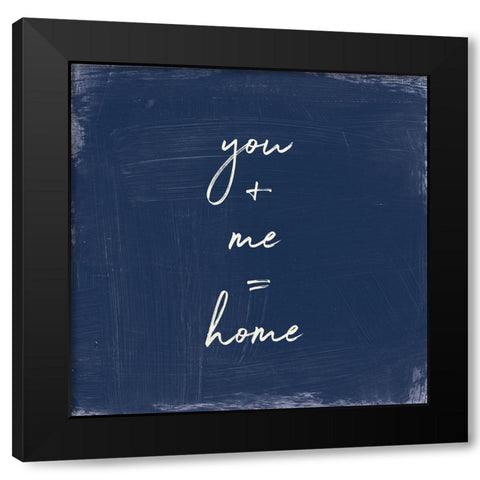 My Home Inspiration I Indigo Black Modern Wood Framed Art Print with Double Matting by Portfolio, Wild Apple